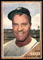 1962 Topps #463 Hank Bauer MG Very Good  ID: 195234