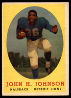 1958 Topps #75 John Henry Johnson Excellent  ID: 180395