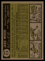 1961 Topps #514 Jake Wood EX++ Excellent++ RC Rookie ID: 112818
