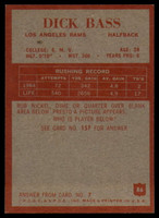 1965 Philadelphia #86 Dick Bass Near Mint  ID: 140481
