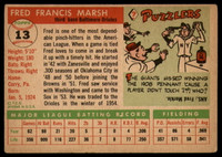 1955 Topps #13 Fred Marsh VG/EX Very Good/Excellent  ID: 104419