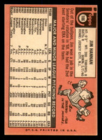 1969 Topps #106 Jim Hannan Excellent+  ID: 290279