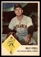 1963 Fleer #66 Billy O'Dell VG Very Good  ID: 114927