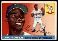 1955 Topps #30 Vic Power UER Very Good  ID: 175358