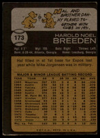 1973 Topps #173 Hal Breeden Signed Auto Autograph 
