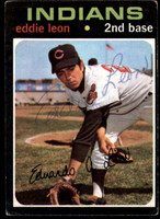1971 Topps #252 Eddie Leon Signed Auto Autograph 