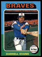 1975 Topps #475 Darrell Evans Signed Auto Autograph  ID: 164603