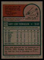 1975 Topps #529 Gary Thomasson Signed Auto Autograph 