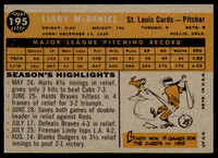 1960 Topps #195 Lindy McDaniel Ex-Mint  ID: 196638