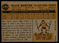 1960 Topps #446 Ellis Burton Excellent  ID: 139523