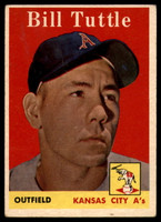 1958 Topps #23a Bill Tuttle VG Very Good  ID: 103991