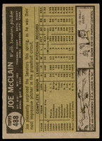 1961 Topps #488 Joe McClain Excellent RC Rookie  ID: 197961