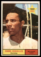 1961 Topps #21 Zoilo Versalles UER Excellent RC Rookie ID: 139613