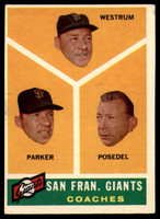 1960 Topps #469 Giants Coaches EX Excellent 