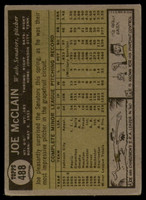1961 Topps #488 Joe McClain Excellent RC Rookie ID: 156524