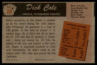 1955 Bowman #28 Dick Cole VG Very Good 