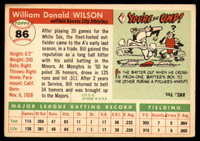 1955 Topps #86 Bill Wilson VG Very Good  ID: 103044