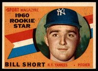 1960 Topps #142 Bill Short RS Near Mint RC Rookie