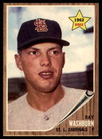 1962 Topps #19 Ray Washburn UER Ex-Mint RC Rookie ID: 179376