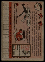 1958 Topps #442 Phil Paine EX Excellent RC Rookie
