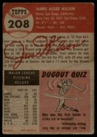 1953 Topps #208 Jim Wilson Poor  ID: 134385