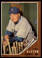 1962 Topps #217 Walt Alston MG Very Good  ID: 149418