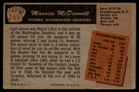 1955 Bowman #165 Mickey McDermott VG Very Good  ID: 103096