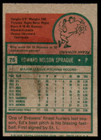 1975 Topps Mini # 76 Ed Sprague Near Mint 