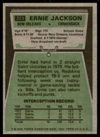 1975 Topps #323 Ernie Jackson Near Mint or Better  ID: 209248