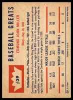 1960 Fleer #39 Bing Miller Ex-Mint 