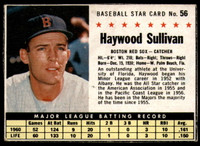 1961 Post Cereal #56 Haywood Sullivan Ex-Mint  ID: 144660