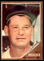 1962 Topps #121 Billy Hitchcock MG Excellent+  ID: 194844