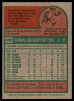 1975 Topps #469 Tom Dettore Near Mint or Better RC Rookie  ID: 204672