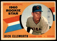 1960 Topps #125 Dick Ellsworth RS Excellent RC Rookie  ID: 196146