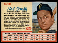1962 Post Cereal #181 Hal Smith Ex-Mint 