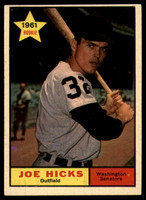 1961 Topps #386 Joe Hicks Ex-Mint  ID: 156247