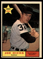 1961 Topps #386 Joe Hicks Ex-Mint  ID: 156250