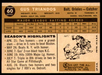 1960 Topps #60 Gus Triandos Ex-Mint  ID: 195676