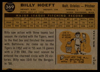 1960 Topps #369 Billy Hoeft EX/NM  ID: 108928