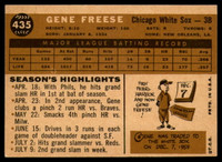 1960 Topps #435 Gene Freese Ex-Mint  ID: 175506