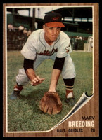 1962 Topps #6 Marv Breeding Excellent+  ID: 179355