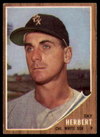 1962 Topps #8 Ray Herbert Excellent+  ID: 179360