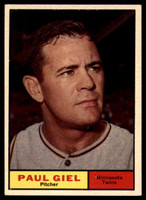 1961 Topps #374 Paul Giel Ex-Mint  ID: 168868