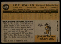 1960 Topps #506 Lee Walls VG/EX Very Good/Excellent 