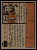 1962 Topps #272 Earl Robinson EX++ Excellent++  ID: 111023