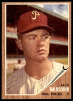1962 Topps #46 Jack Baldschun Excellent+ RC Rookie  ID: 194488