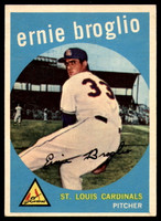 1959 Topps #296 Ernie Broglio EX/NM RC Rookie ID: 101568