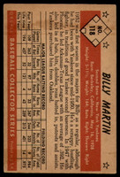 1953 Bowman Color #118 Billy Martin EX++ 