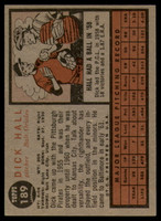 1962 Topps #189 Dick Hall Excellent+  ID: 169676