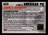 2001 Topps American Pie Berlin Wall JFK John F Kennedy Speaks